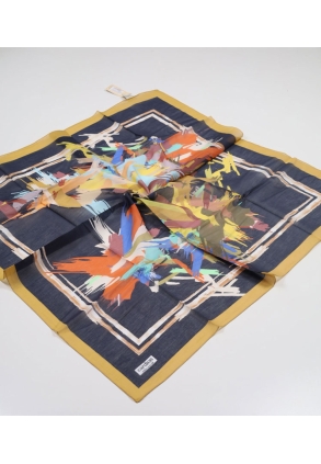 Cardion Desenli Pamuk İpek Eşarp - Desen-02