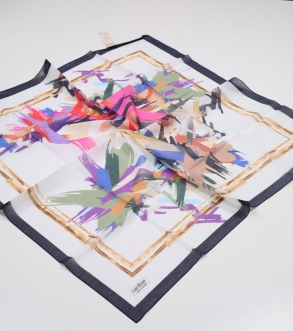 Cardion Desenli Pamuk İpek Eşarp - Desen-02