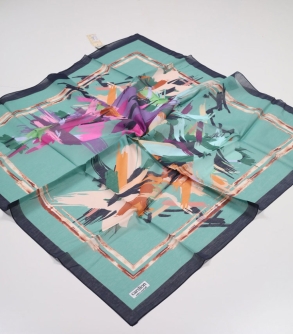 Cardion Desenli Pamuk İpek Eşarp - Desen-02