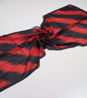 Piramit Desenli Dijital Soft Şal - Desen-04