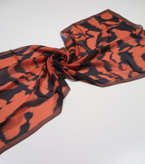 Piramit Desenli Dijital Soft Şal - Desen-04