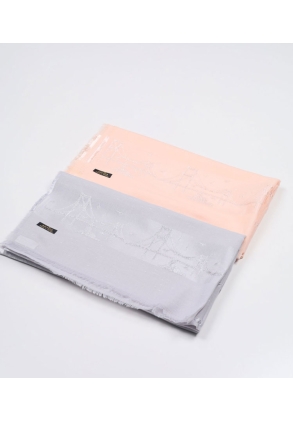 Arnisa Kendinden Desenli Pamuk Şal - Desen-04