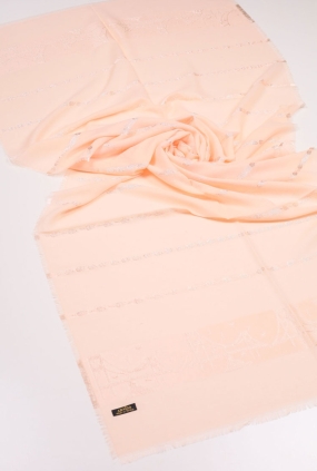 Arnisa Kendinden Desenli Pamuk Şal - Desen-04