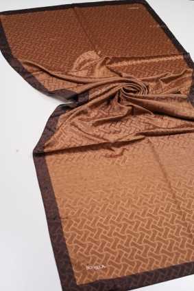 Bonjela Kendinden Desenli Monogram Şal - Desen-01