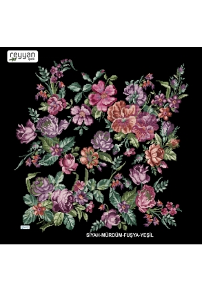 Reyyan İpek Desenli Oyalık Yazma - 16512