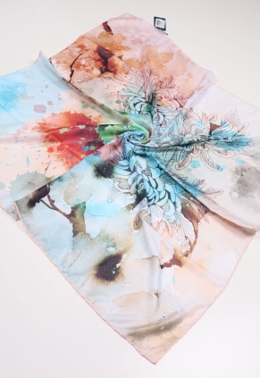 Bonjela Dijital Delüxe Eşarp - Desen-01