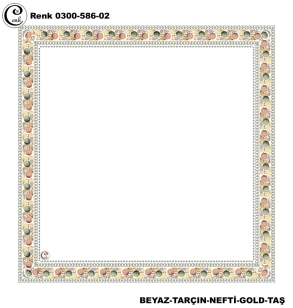 Cenk Desenli Oyalık Yazma - 0300-586