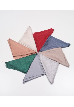 Hint İpek Kendinden Desenli Işıltı Eşarp - Desen-04