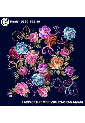 Cenk Desenli Oyalık Yazma - 0300-608