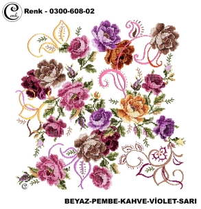 Cenk Desenli Oyalık Yazma - 0300-608