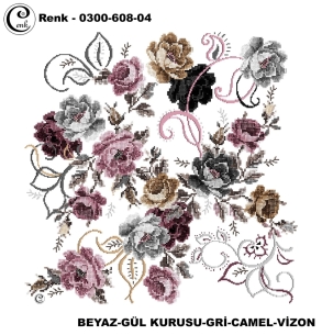 Cenk Desenli Oyalık Yazma - 0300-608