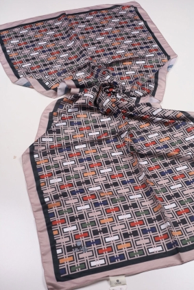 Quare Desenli Geniş 80X185 Cm. Fresh Şal - Desen-09