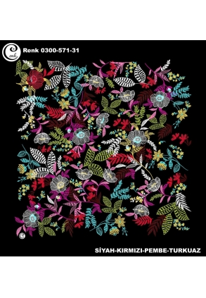 Cenk Desenli Oyalık Yazma - 0300-571