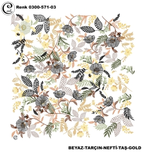 Cenk Desenli Oyalık Yazma - 0300-571