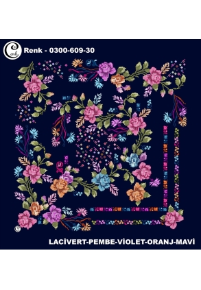 Cenk Desenli Oyalık Yazma - 0300-609