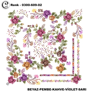 Cenk Desenli Oyalık Yazma - 0300-609