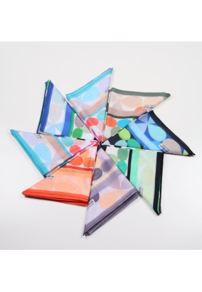 Cardion Desenli Pamuk İpek Eşarp - Desen-04