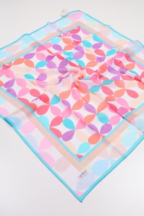 Cardion Desenli Pamuk İpek Eşarp - Desen-04