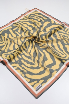 Cardion Desenli Pamuk İpek Eşarp - Desen-06