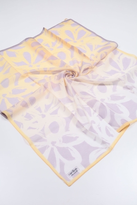 Cardion Desenli Pamuk İpek Eşarp - Desen-07