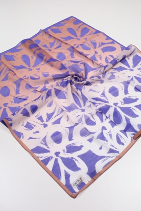 Cardion Desenli Pamuk İpek Eşarp - Desen-07