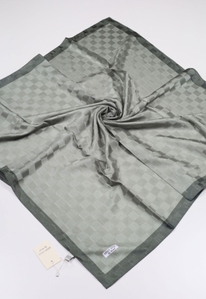 Hint İpek Kendinden Desenli Monogram Eşarp - Desen-06