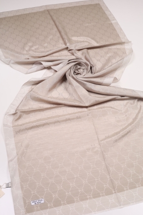 Hint İpek Desenli Monogram Şal - Desen-06