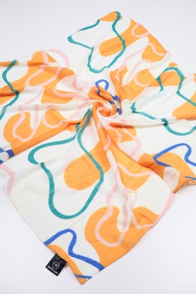 Modakaşmir Desenli Bambu Kraş Eşarp - Desen-04