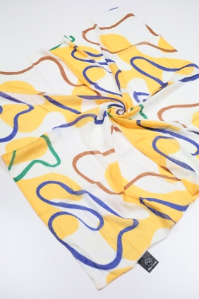 Modakaşmir Desenli Bambu Kraş Eşarp - Desen-04