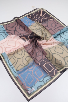 Cardion Desenli Pamuk İpek Eşarp - Desen-08