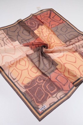 Cardion Desenli Pamuk İpek Eşarp - Desen-08