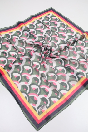 Cardion Desenli Pamuk İpek Eşarp - Desen-11