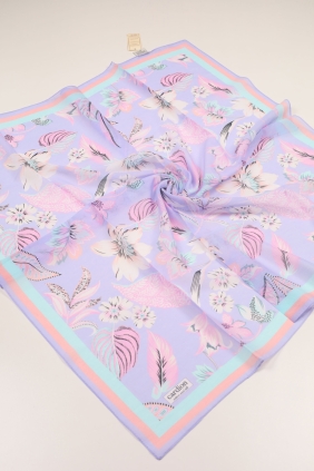 Cardion Desenli Pamuk İpek Eşarp - Desen-12