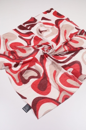 Modakaşmir Desenli Bambu Kraş Eşarp - Desen-09