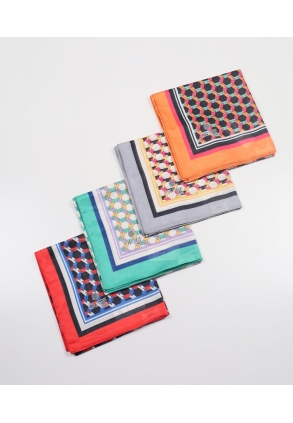 Quare Desenli Fresh Krep Vual Eşarp - Desen-02