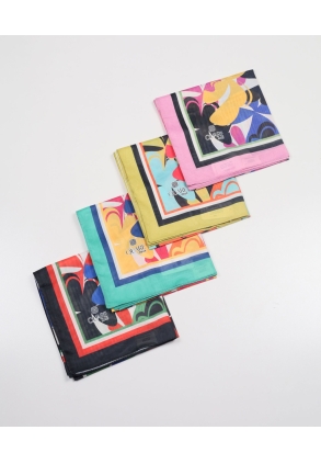 Quare Desenli Fresh Krep Vual Eşarp - Desen-03