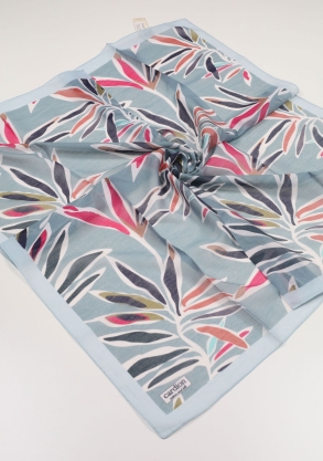 Cardion Desenli Pamuk İpek Eşarp - Desen-13