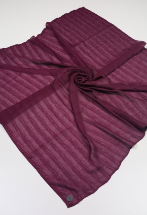 Bonjela Düz Renk Pliseli Eşarp - Desen-02
