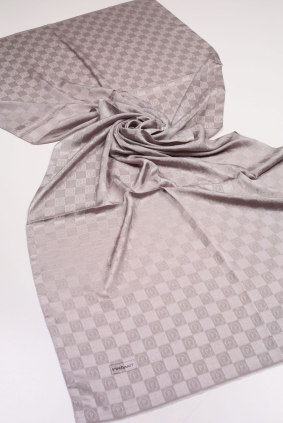 Piramit Monogram Floş Şal - Desen-03