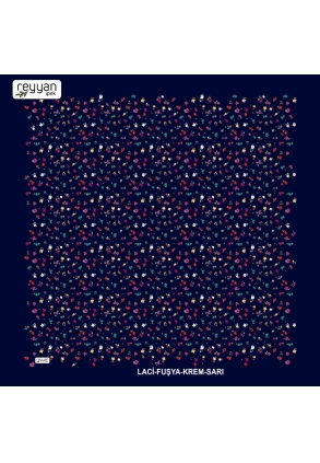 Reyyan İpek Desenli Oyalık Yazma - 12056