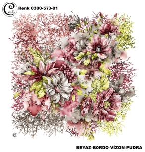 Cenk Desenli Oyalık Yazma - 0300-573