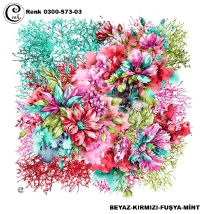 Cenk Desenli Oyalık Yazma - 0300-573