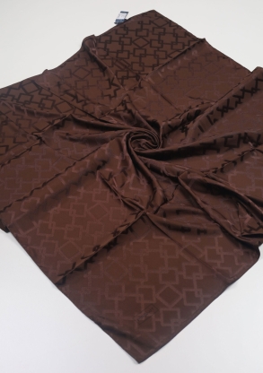 Piramit Kendinden Desenli Jakarlı Eşarp - Desen-05