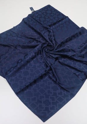 Piramit Kendinden Desenli Jakarlı Eşarp - Desen-05