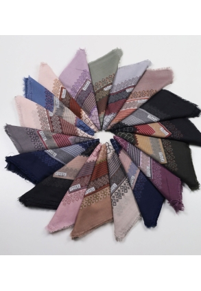 Eyfel Desenli Sökme Tülbent - Desen-01