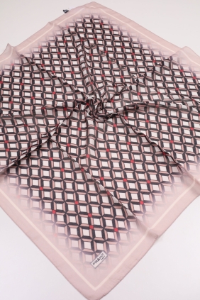 Piramit Desenli Dijital Soft Eşarp - Desen-22