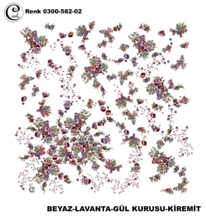 Cenk Desenli Oyalık Yazma - 0300-582