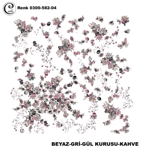 Cenk Desenli Oyalık Yazma - 0300-582