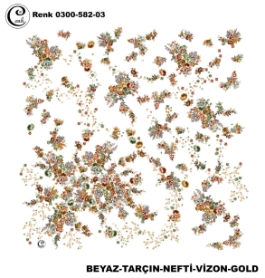 Cenk Desenli Oyalık Yazma - 0300-582