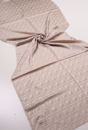 Piramit Monogram Floş Şal - Desen-04